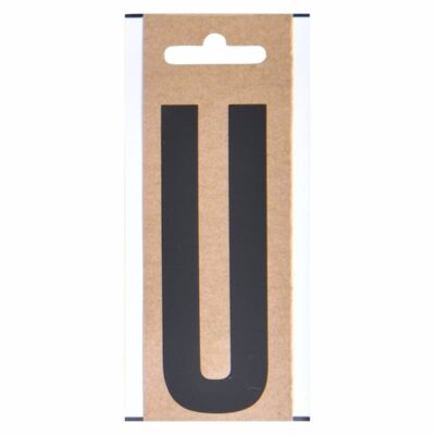 Huisvuil containersticker letter U 10 cm 10091828