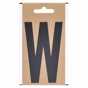 Huisvuil containersticker letter W 10 cm 10091830