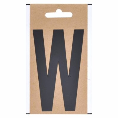 Huisvuil containersticker letter W 10 cm 10091830