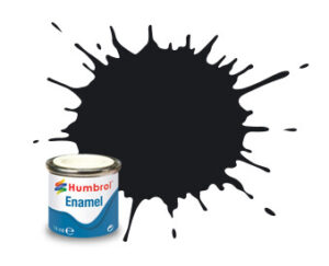 Humbrol Enamel NR.21 Black Gloss - 14ml 16255