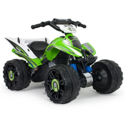 Injusa elektrische kinderquad Kawasaki 12V groen 227881