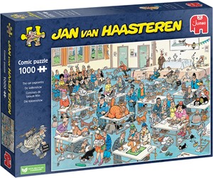 Jan van Haasteren - De Kattenshow Puzzel (1000 stukjes) 36316919422