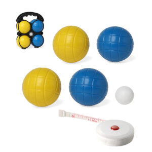 Jeu de boules set met 4 ballen + compact meetlint 1