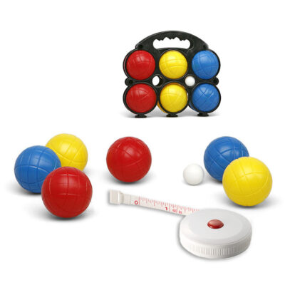 Jeu de boules set met 6 ballen + compact meetlint 1