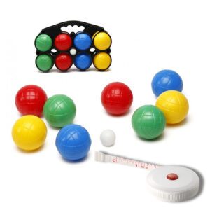 Jeu de boules set met 8 ballen + compact meetlint 1