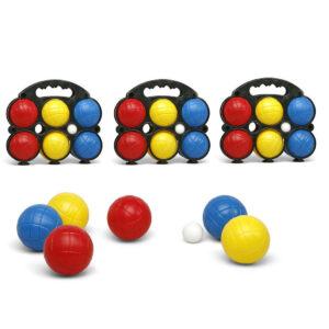 Jeu de boules sets met 18 gekleurde ballen in draagtas 10224060