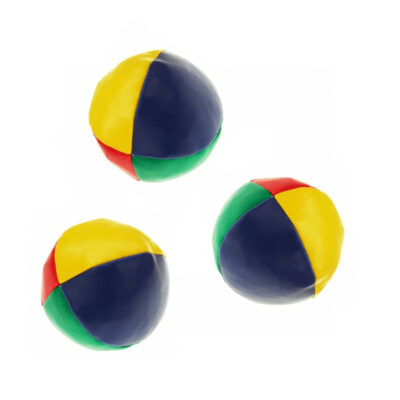 Jongleerballen - 3x - gekleurd - 6