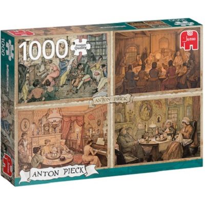 Jumbo legpuzzel Anton Pieck: Living Room Entertainment 1000 stukjes 2387366