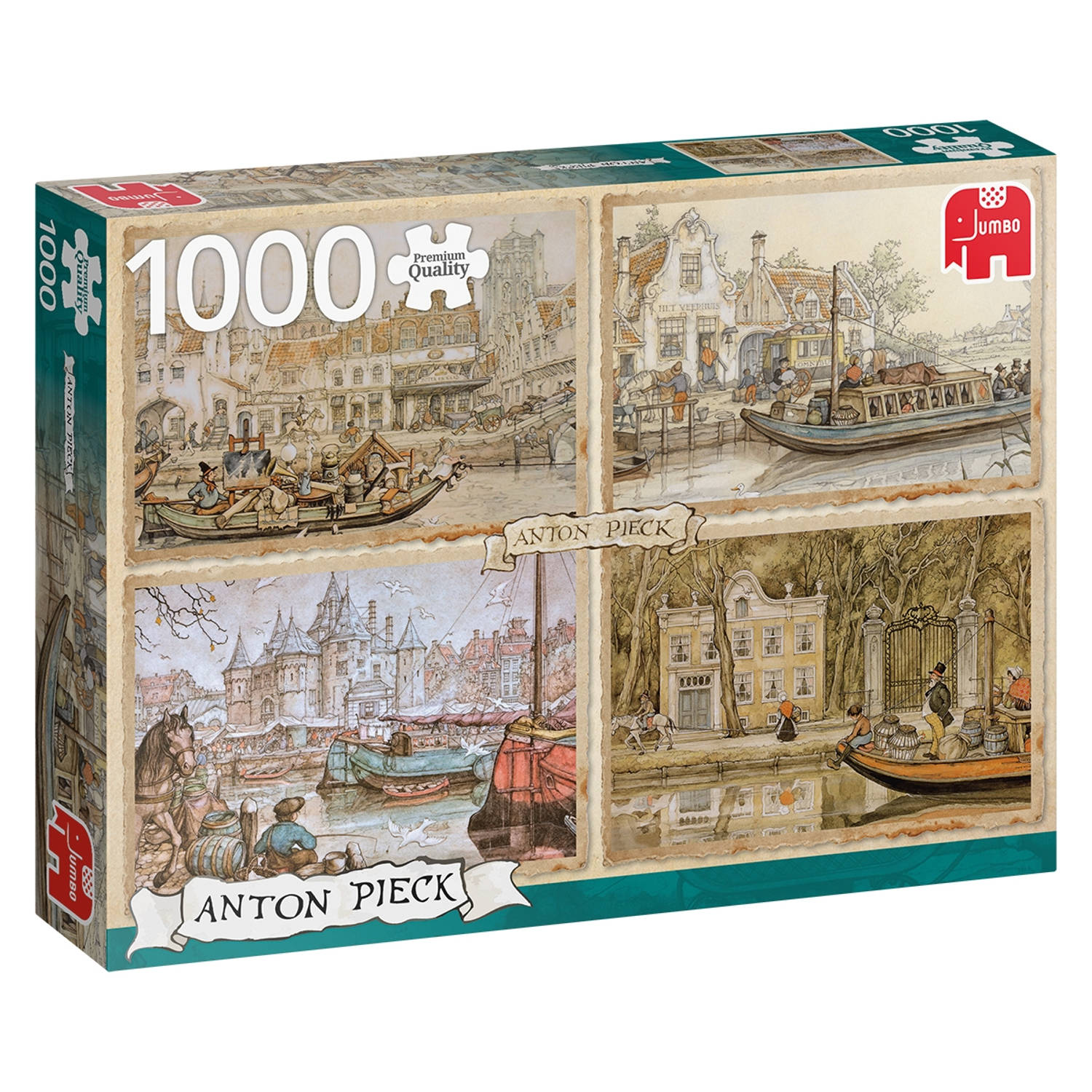 Jumbo puzzel Anton Pieck Canal Boats - 1000 stukjes 2387367