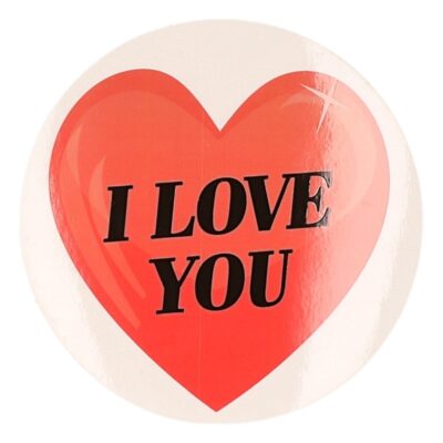 Kadosticker hart I Love You 9 cm 10100832