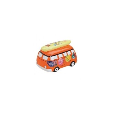 Keramische oranje vakantie bus spaarpot 10077040