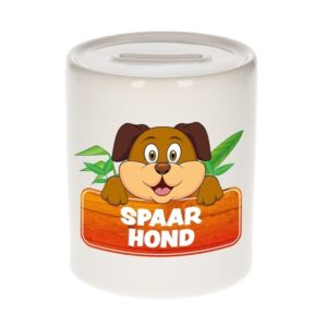 Kinder cadeau spaarpot hond 9 cm 10099684