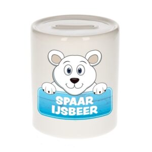 Kinder cadeau spaarpot ijsbeer 9 cm 10099683