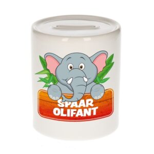 Kinder cadeau spaarpot olifant 9 cm 10099660