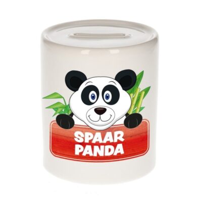 Kinder cadeau spaarpot panda 9 cm 10099647