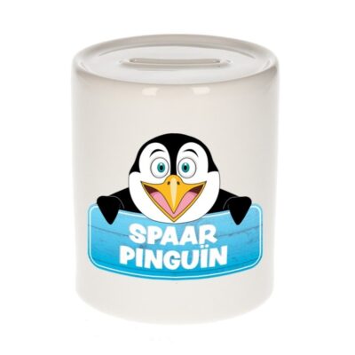 Kinder cadeau spaarpot pinguin 9 cm 10099648