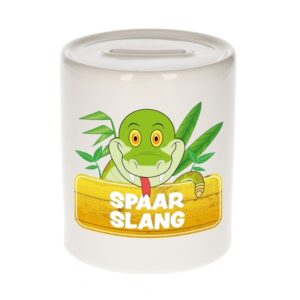 Kinder cadeau spaarpot slang 9 cm 10099656