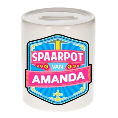 Kinder cadeau spaarpot voor een Amanda 10113102