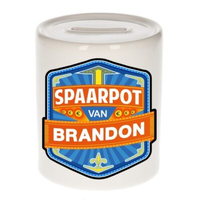 Kinder cadeau spaarpot voor een Brandon 10098391