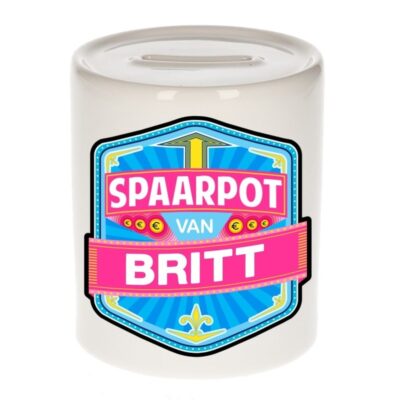 Kinder cadeau spaarpot voor een Britt 10113151