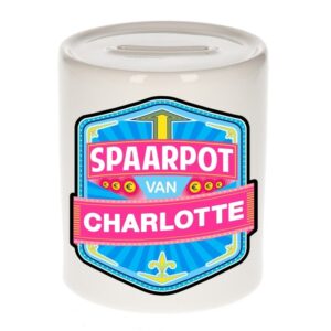 Kinder cadeau spaarpot voor een Charlotte 10113161