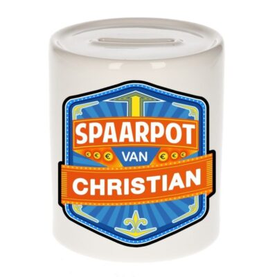 Kinder cadeau spaarpot voor een Christian 10098074