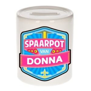 Kinder cadeau spaarpot voor een Donna 10118409