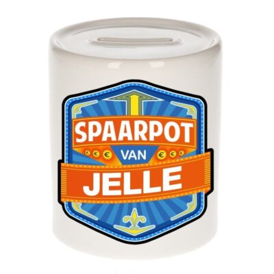 Kinder cadeau spaarpot voor een Jelle 10100140