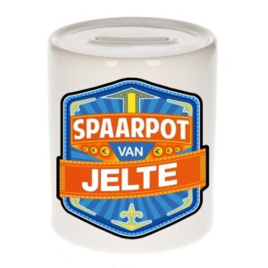 Kinder cadeau spaarpot voor een Jelte 10100141