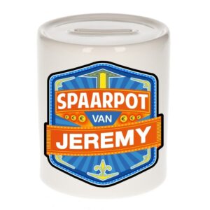 Kinder cadeau spaarpot voor een Jeremy 10100314