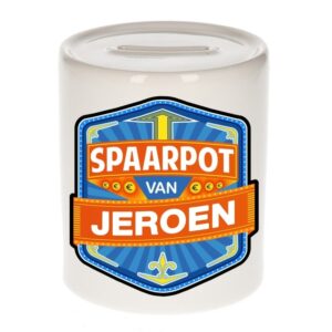 Kinder cadeau spaarpot voor een Jeroen 10100143