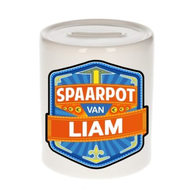 Kinder cadeau spaarpot voor een Liam 10100366