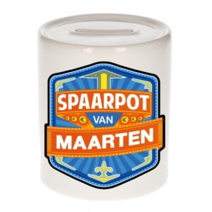 Kinder cadeau spaarpot voor een Maarten 10100368