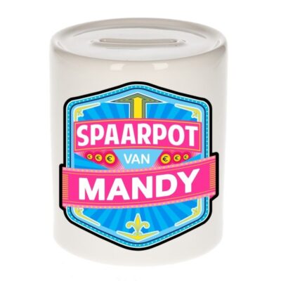 Kinder cadeau spaarpot voor een Mandy 10118448