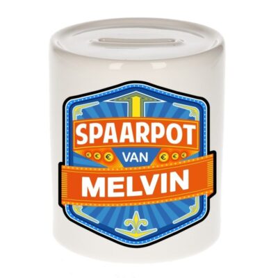 Kinder cadeau spaarpot voor een Melvin 10112977