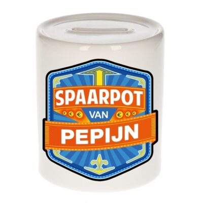 Kinder cadeau spaarpot voor een Pepijn 10100414