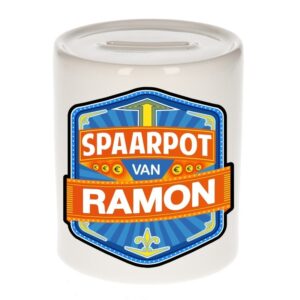 Kinder cadeau spaarpot voor een Ramon 10100424