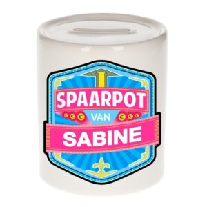 Kinder cadeau spaarpot voor een Sabine 10118519