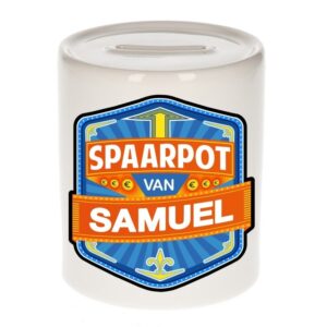 Kinder cadeau spaarpot voor een Samuel 10100642