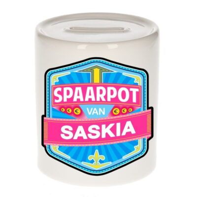 Kinder cadeau spaarpot voor een Saskia 10118524