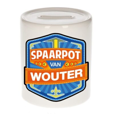 Kinder cadeau spaarpot voor een Wouter 10100681