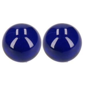 Kingsize knikker donkerblauw 6 cm 2 stuks 10144897