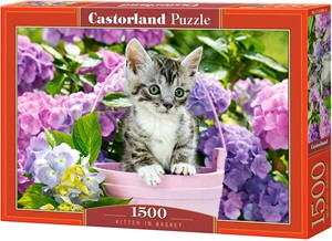 Kitten in Basket Puzzel (1500 stukjes) 35162806411