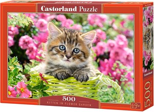 Kitten in Flower Garden Puzzel (500 stukjes) 30719775949