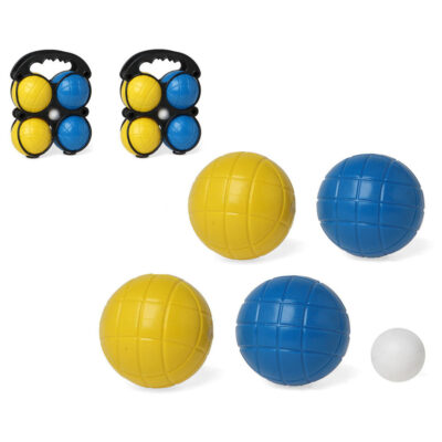 Kleine jeu de boules sets met 8 gekleurde ballen in draagtas 10224064