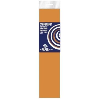 Knutsel crepe vouw papier neon oranje 250 x 50 cm 10034389