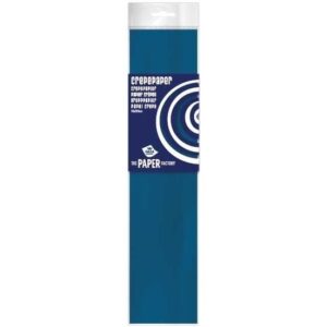 Knutsel crepe vouw papier petrol blauw 250 x 50 cm 10137402