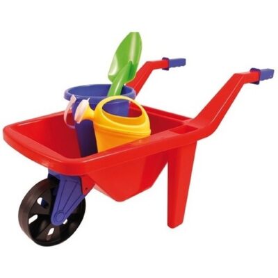 Kruiwagen rood buitenspeelgoed setje voor kinderen 65 cm 10142249