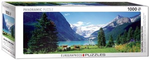 Lake Louise Canadian Rockies Panorama Puzzel (1000 stukjes) 28139664937