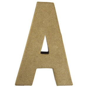 Letter A van papier mache voor decoratie 10041944